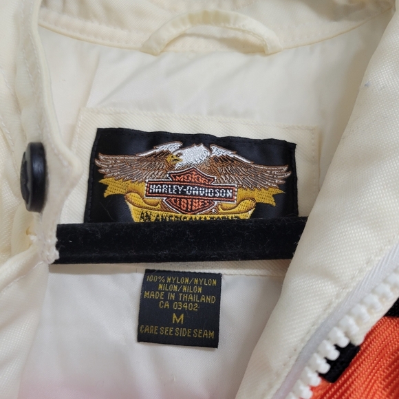Harley Davidson Vintage Nylon Racing  Women's Jacket. - Picture 6 of 16